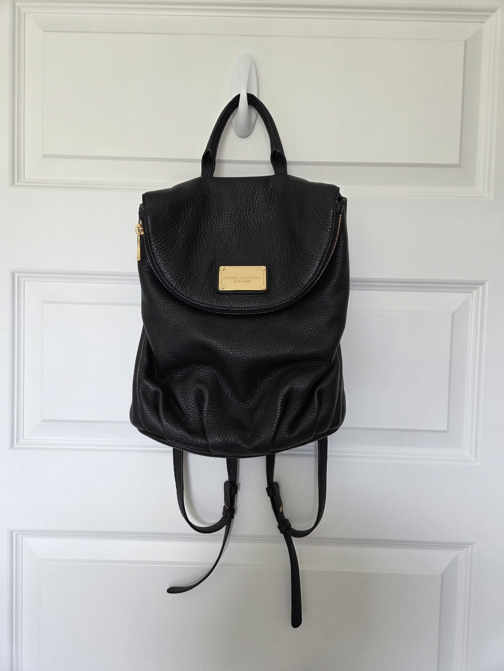 Marc Jacobs Black Leather Backpack